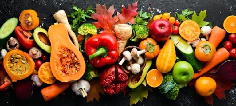 frutas y verduras de otoño