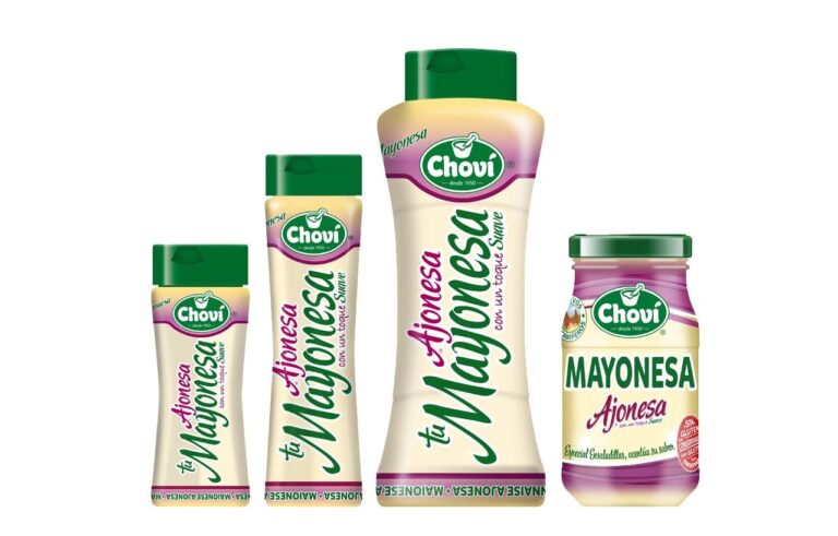 Nuevo diseño del envase de Ajonesa Choví