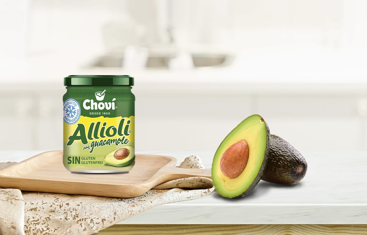 chovi lanza su nuevo alioli con guacamole