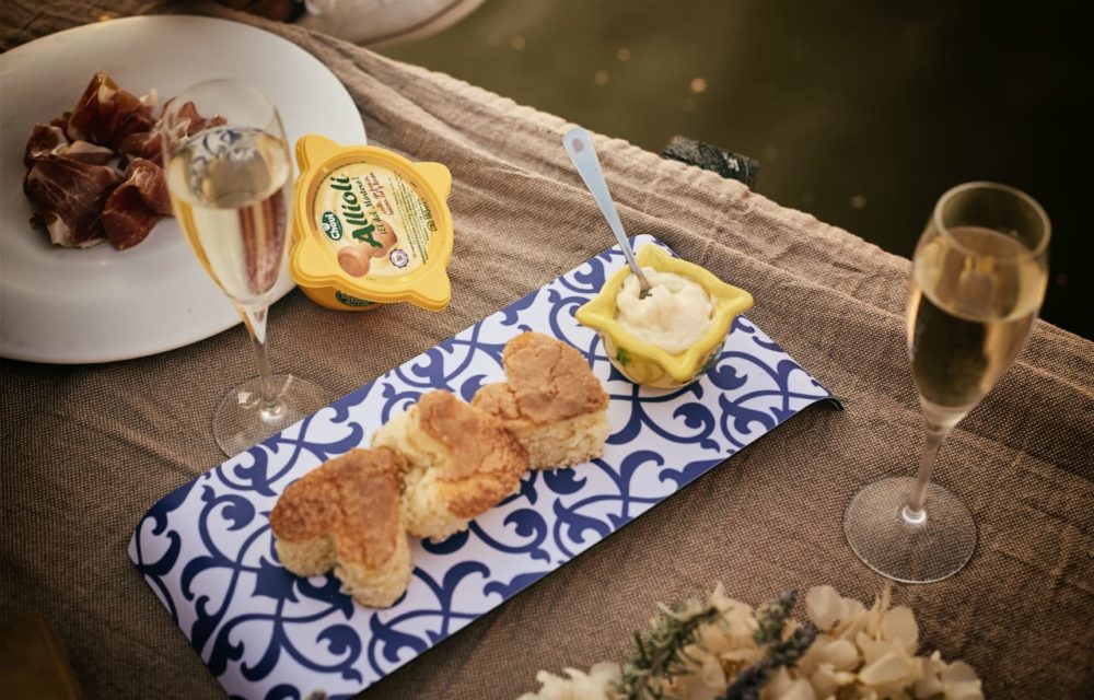 bizcocho en forma de corazon