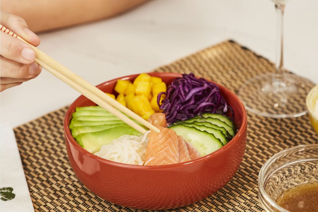 receta de poke bolw de salmon