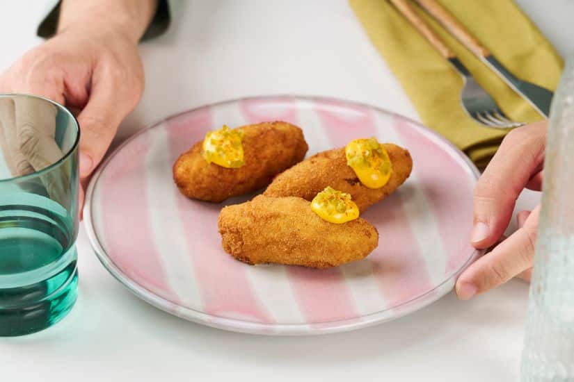 croquetas de pollo con jalapeño