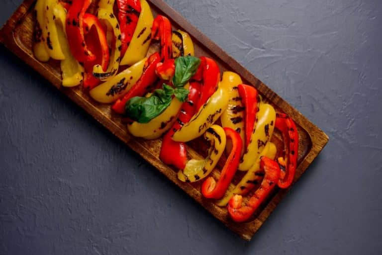 pimientos asados al horno con mayonesa