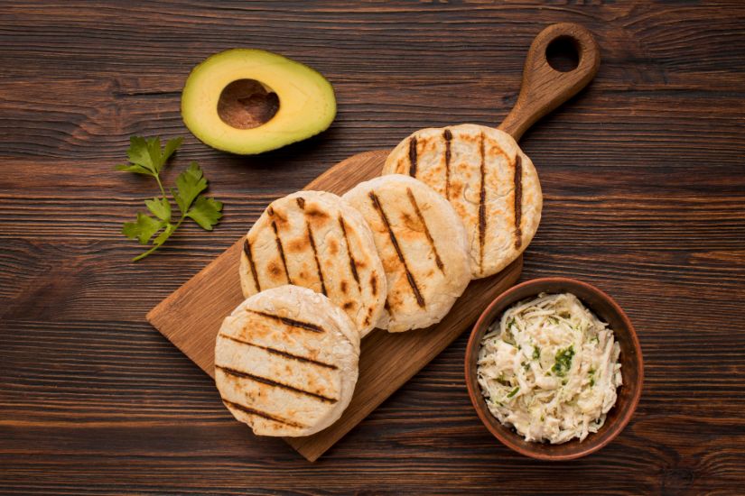 receta de arepas de pollo