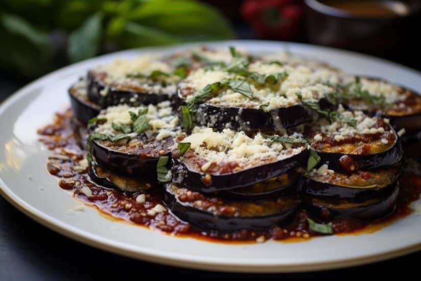 milhojas de berenjena