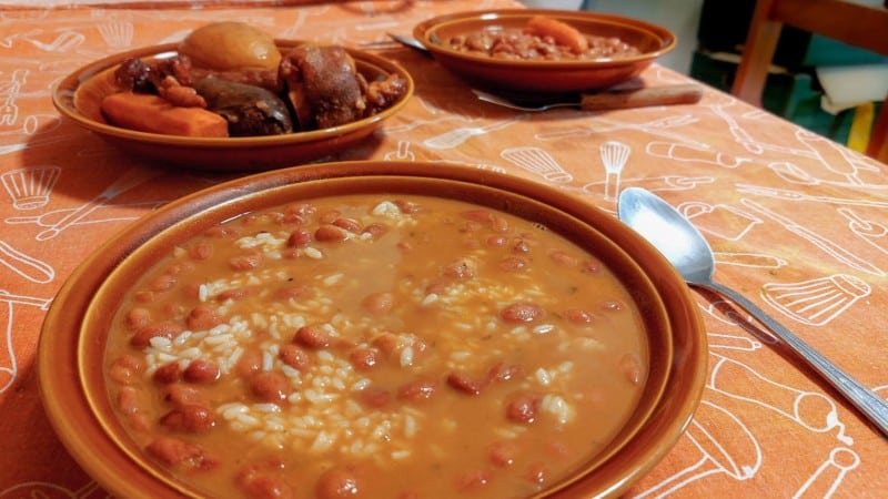 Arroz con habichuelas receta tradicional con Choví